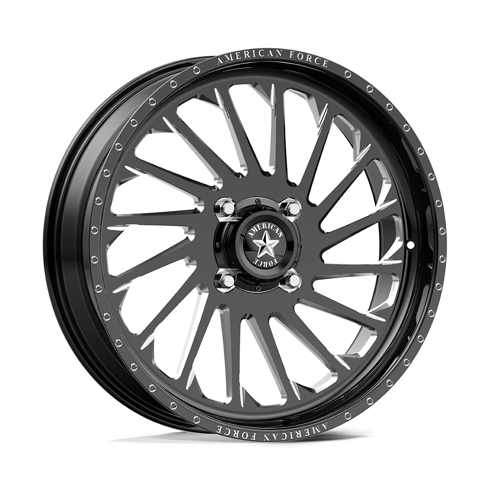 American Force Wheels Afw Shredder Ss Utv Gloss Black Machined