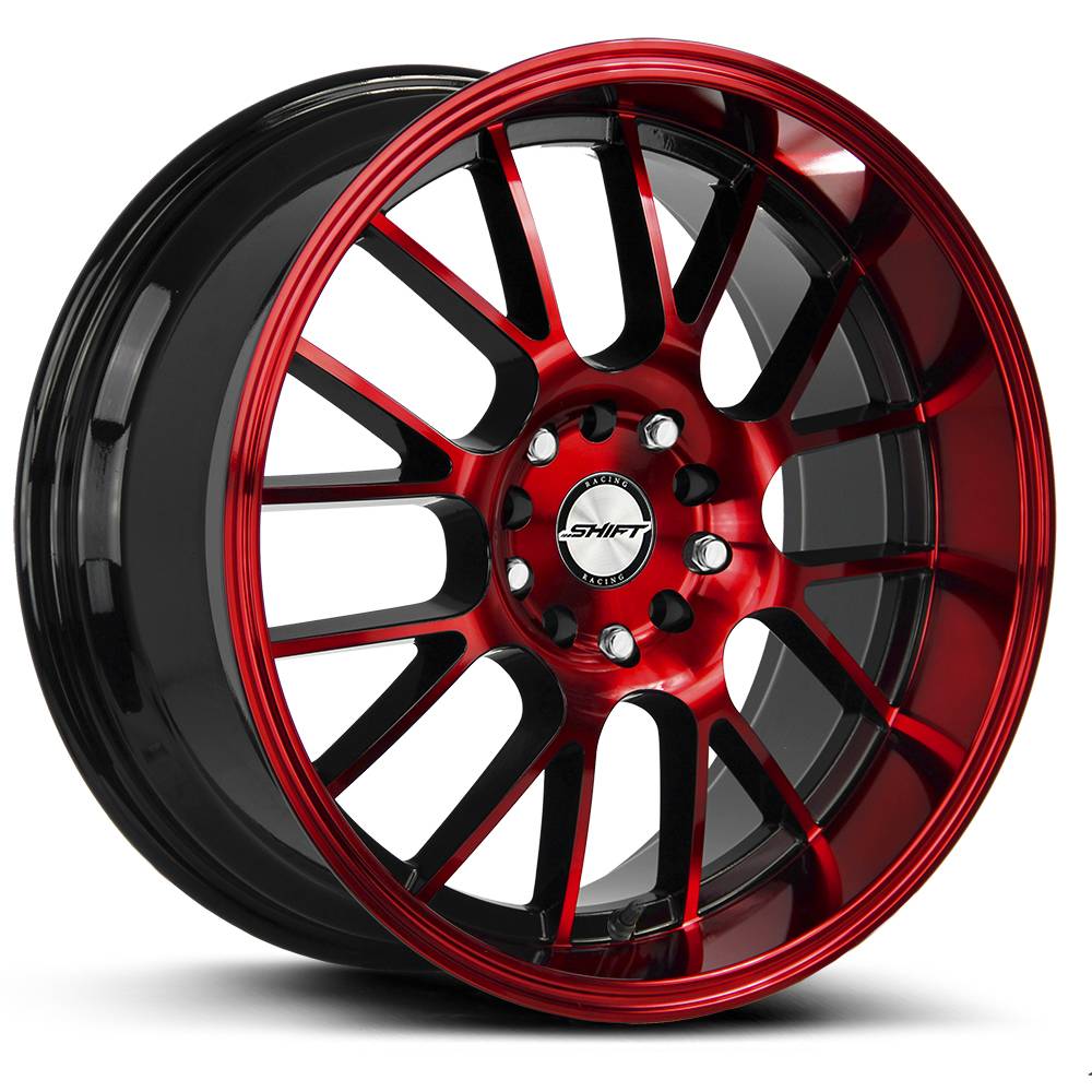 Shift Wheels H28 Crank Black Machine Red - Wheels Outlet