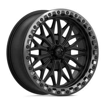 MSA Offroad Wheels MA53 Bolo Utv Beadlock Matte Black with Gloss Gunmetal Ring