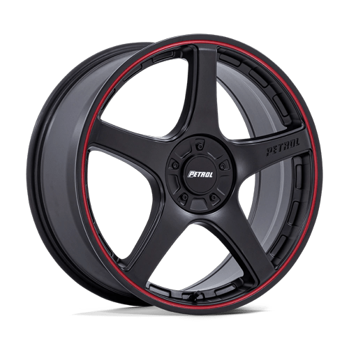 Petrol Wheels PE003 P2E Matte Black with Red Lip