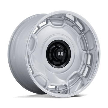 US Mags Wheels UC146 Arlington Silver Matte Black Center with Diamond Cut Lip