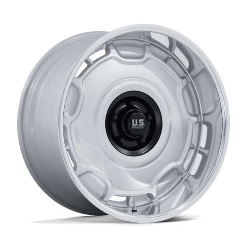 US Mags Wheels UC146 Arlington Silver Matte Black Center with Diamond Cut Lip