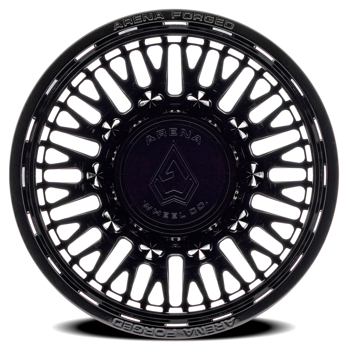 Arena Forged Wheels AF101 Casino Dually Gloss Black Rear Outer