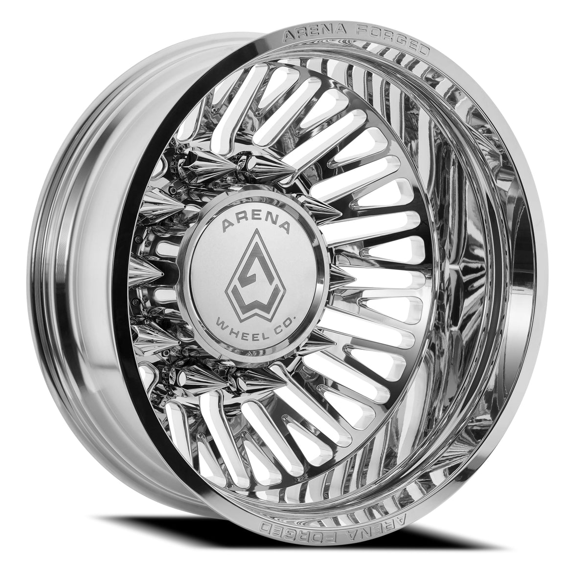 Arena Forged Wheels AF101 Casino Dually Milled and Polished Rear Outer