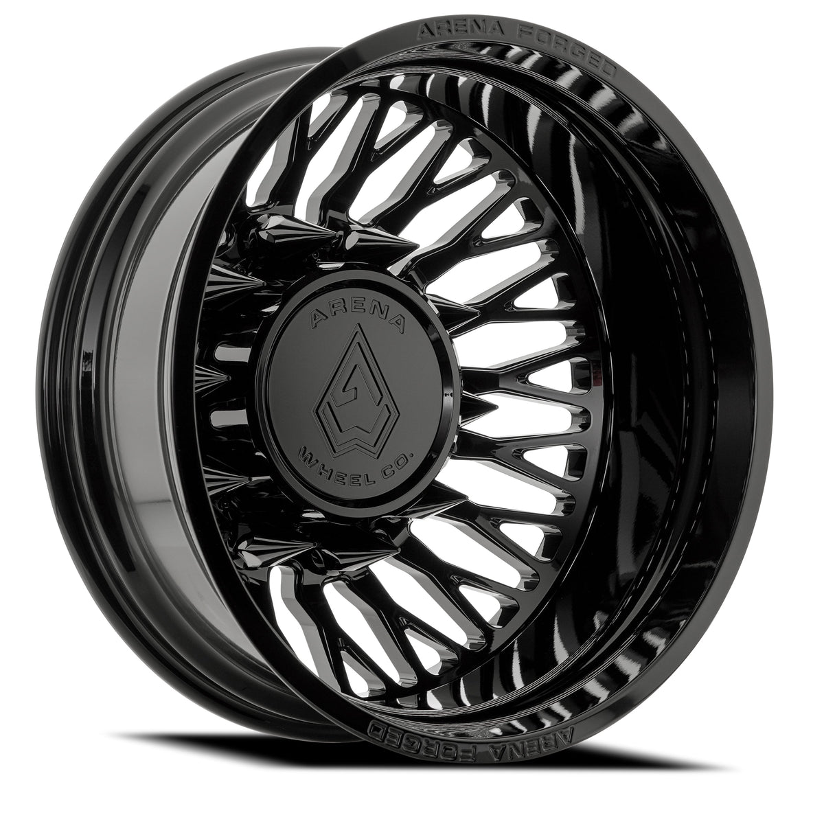Arena Forged Wheels AF102 Maximus Dually Gloss Black Rear Outer
