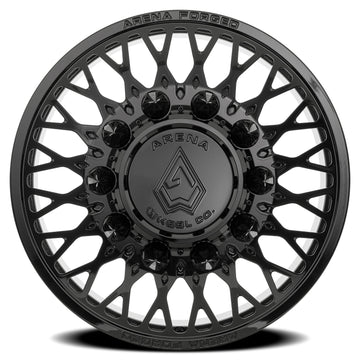Arena Forged Wheels AF104 Stealth Dually Gloss Black Front 8 lug