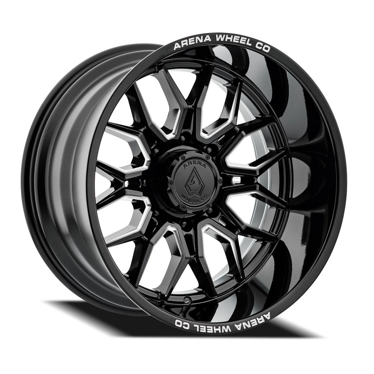 Arena Wheels A117 Violator Gloss Black and Milled