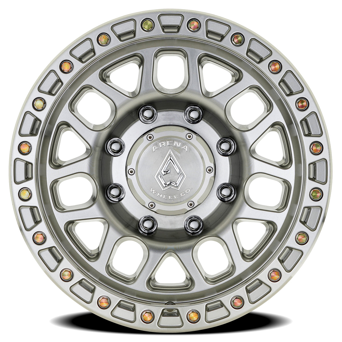 Arena Wheels A119 Boost Gloss Silver Machined 8 lug