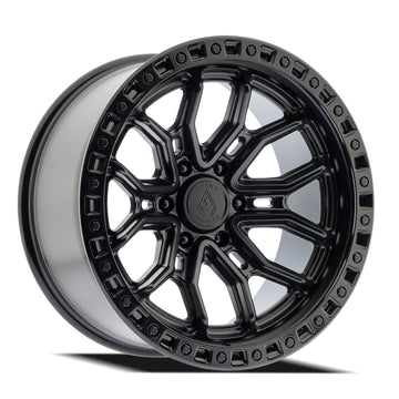 Arena Wheels A120 Terra Satin Black Center Gloss Black Lip