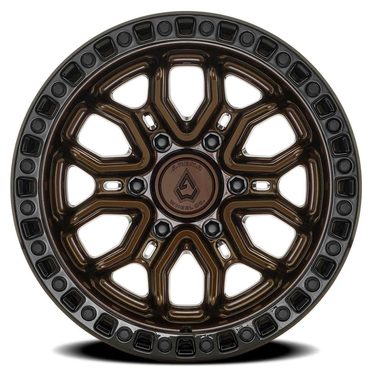 Arena Wheels A120 Terra Smoked Bronze Center Gloss Black Lip