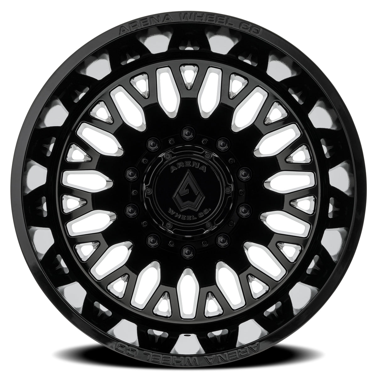 Arena Wheels A121 Monarch Dually Gloss Black Rear Outer