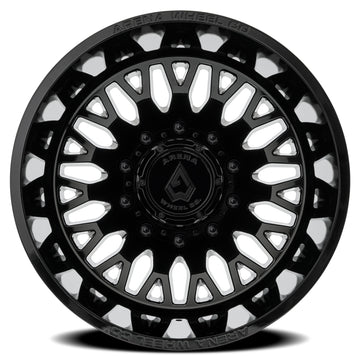 Arena Wheels A121 Monarch Dually Gloss Black Rear Outer