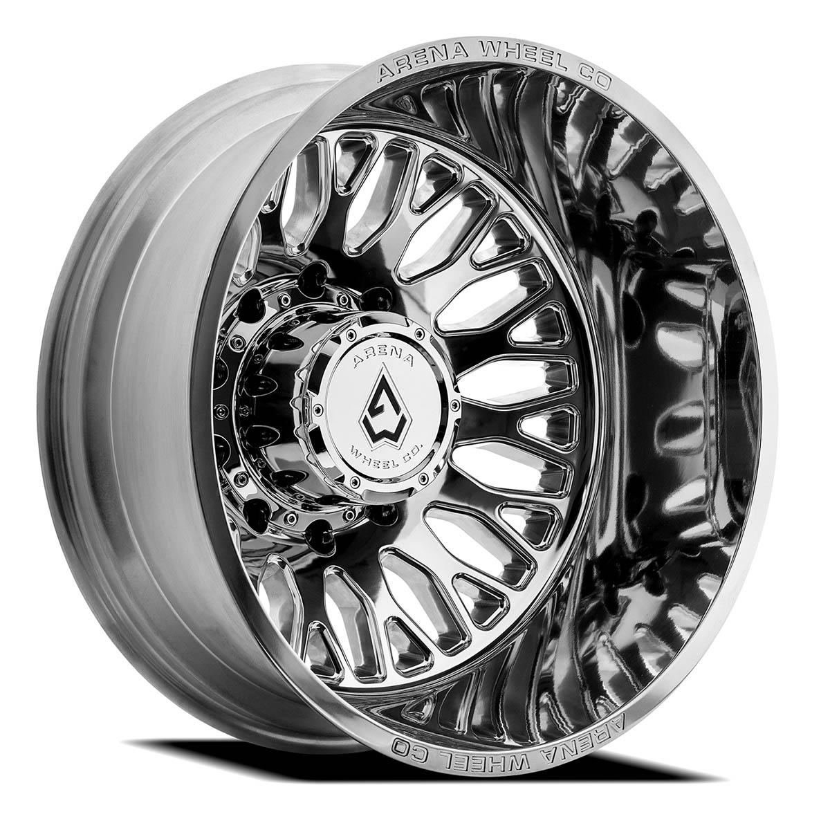 Arena Wheels A121 Monarch Dually Milled and Polished Rear Outer