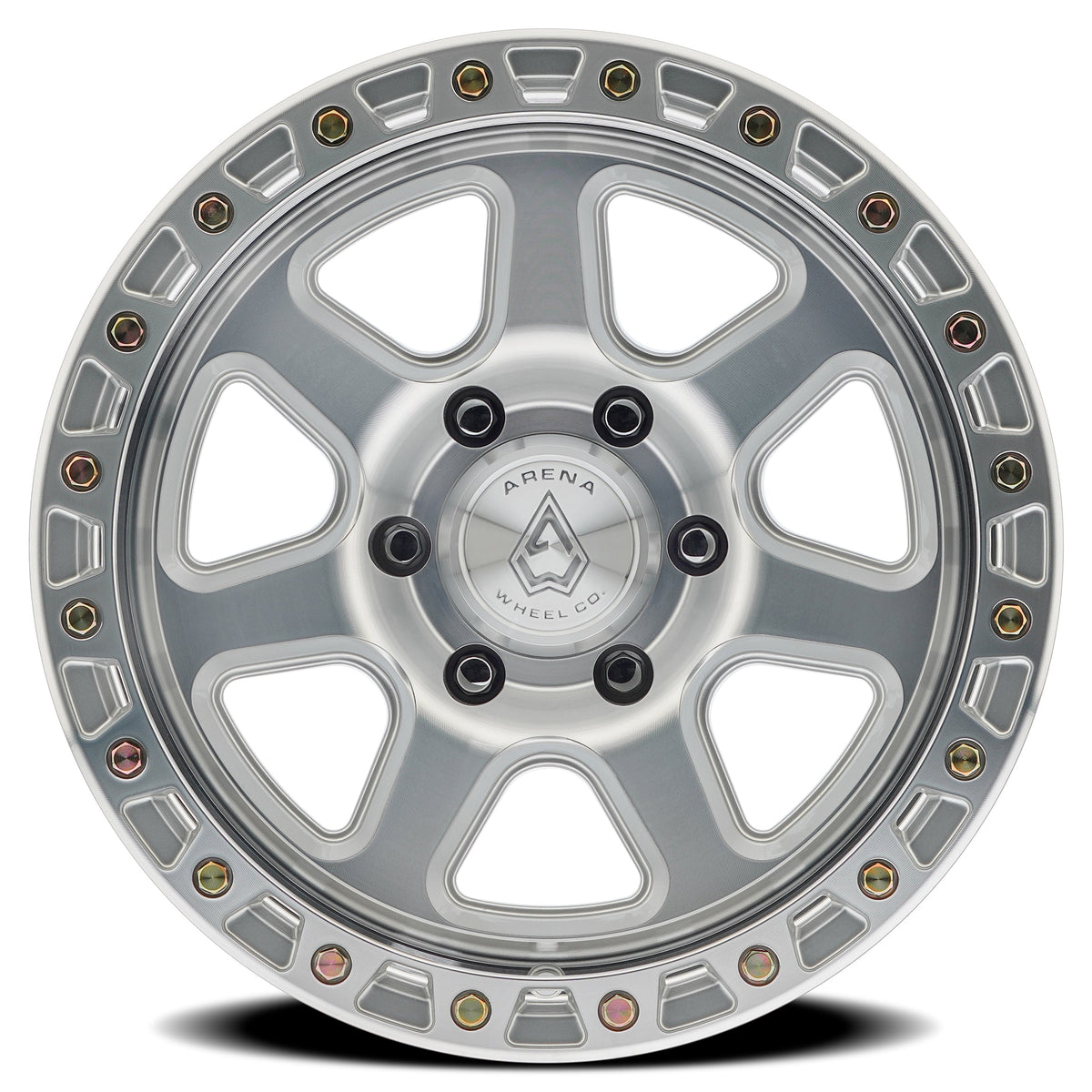 Arena Wheels A123 Throttle Gloss Silver Machined