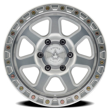 Arena Wheels A123 Throttle Gloss Silver Machined