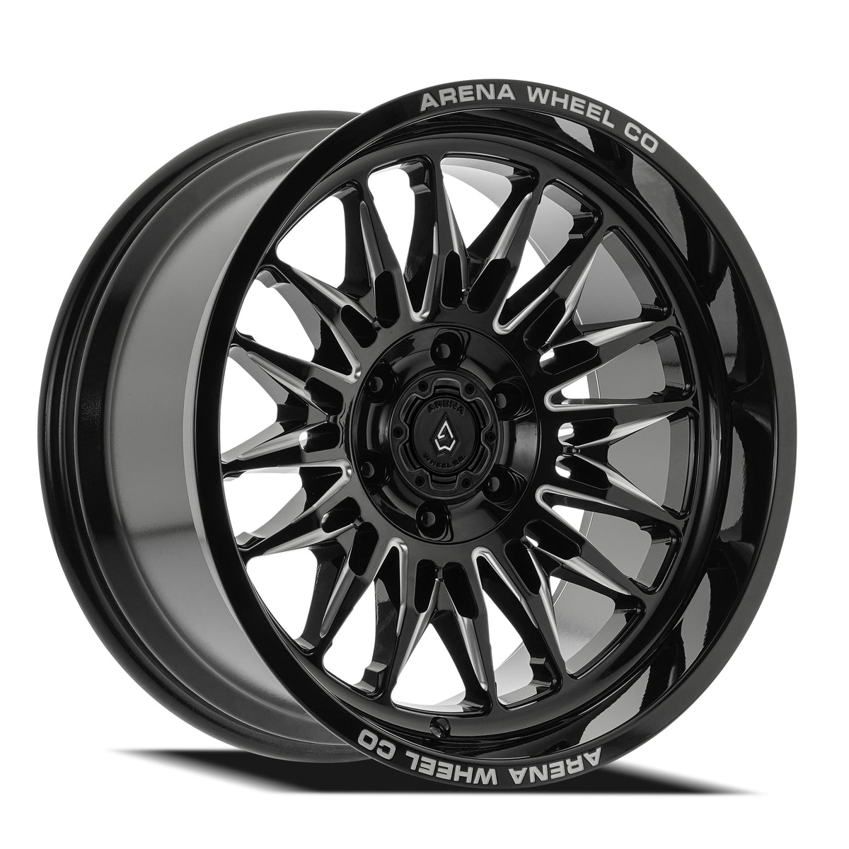 Arena Wheels A126 Javelin Gloss Black and Milled