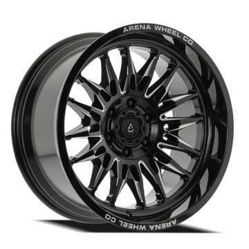 Arena Wheels A126 Javelin Gloss Black and Milled