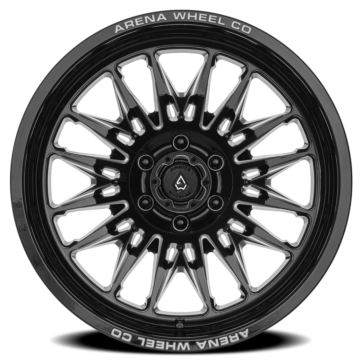 Arena Wheels A126 Javelin Gloss Black and Milled