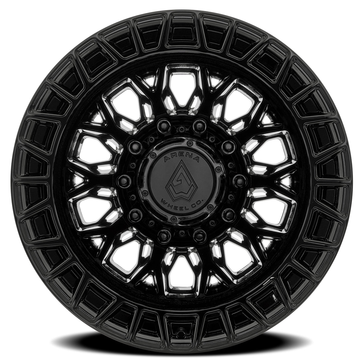 Arena Wheels A127 Innovator Dually Gloss Black Rear Outer