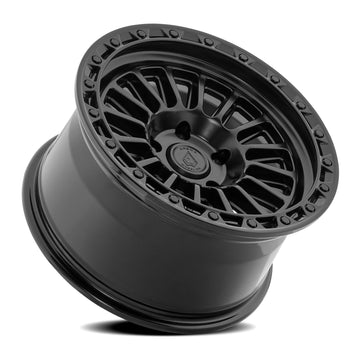 Arena Wheels A130 Podium Satin Black Center Gloss Black Lip 5 lug