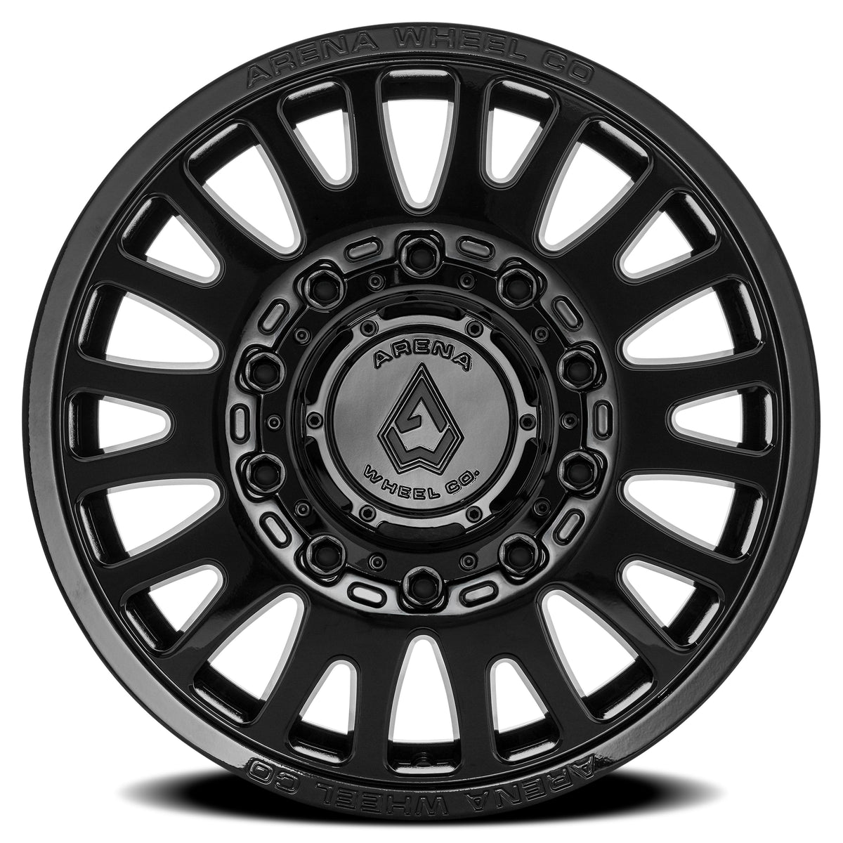 Arena Wheels A136 Sultan Dually Gloss Black Front