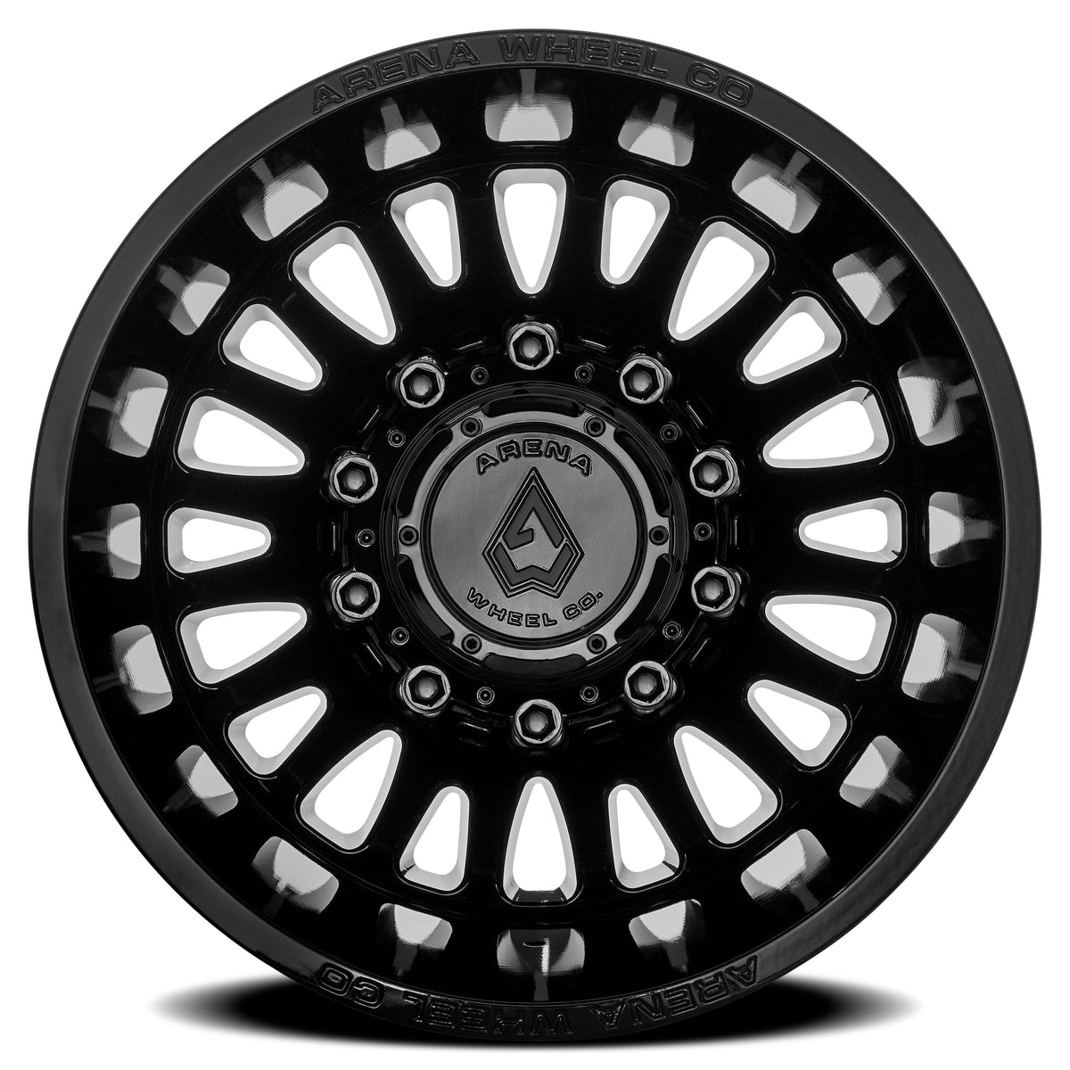 Arena Wheels A136 Sultan Dually Gloss Black Rear Outer