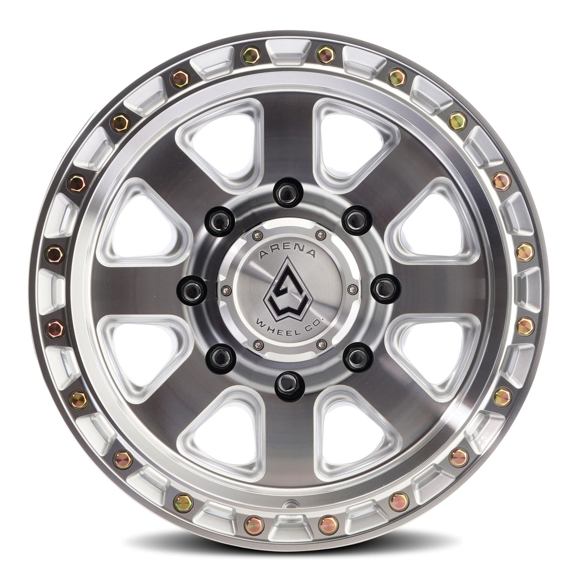 Arena Wheels A148 Bandit Gloss Silver Machined 8 lug