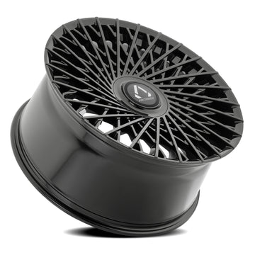 Artssen Wheels AR102 Capri Gloss Black rear angle