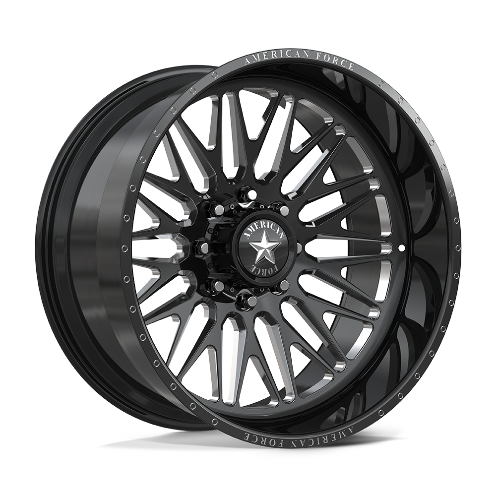 American Force Wheels Afw Smooth Sfcc Gloss Black Machined