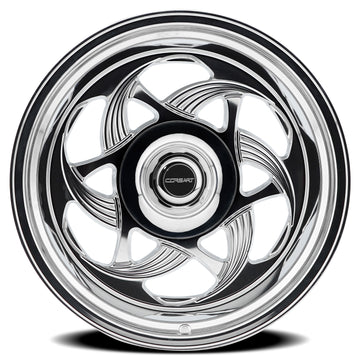 Corsart Wheels C104 El 701 Milled and Polished face view