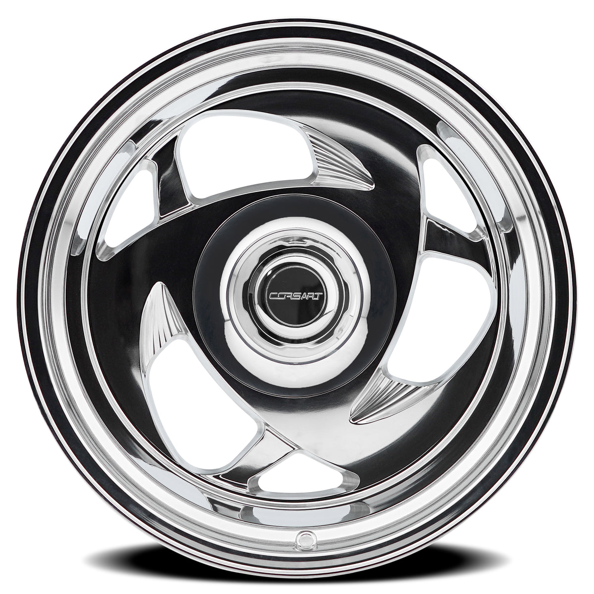 Corsart Wheels C105 El MZ Milled and Polished face view