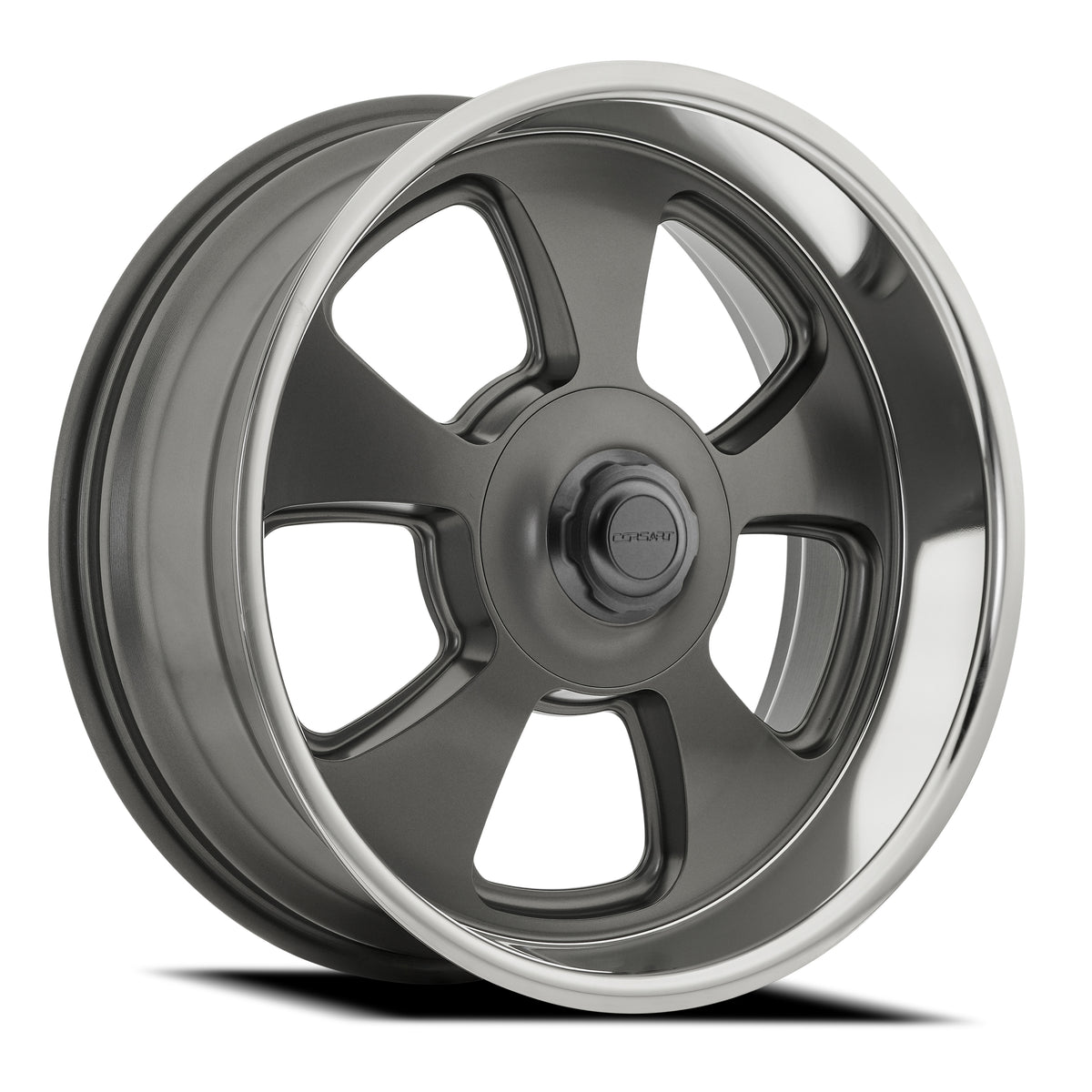 Corsart Wheels C107 Malibu Satin Gun Metal Center Diamond Cut Lip