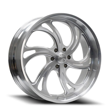 Corsart Wheels R501 Argon 6 Brushed Milled Diamond Cut Lip Right