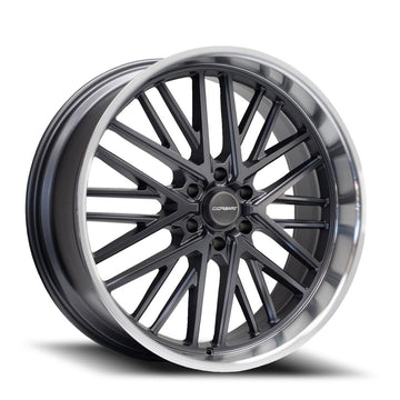 Corsart Wheels R505 Kingpin 6 Matte Gunmetal with Diamond Cut Lip