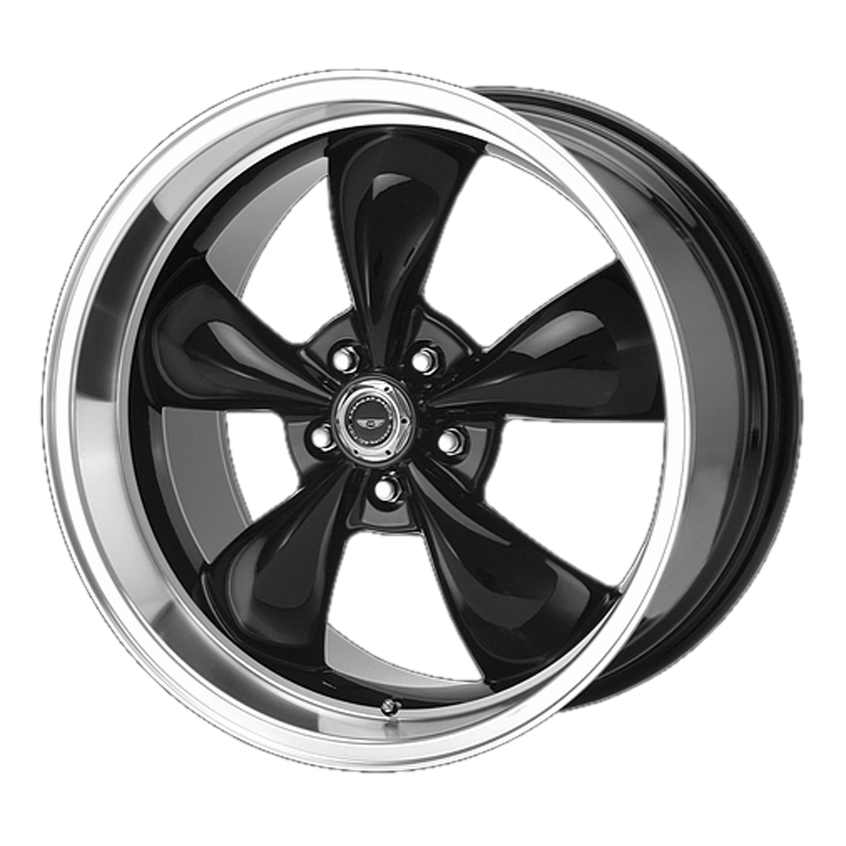 American Racing Wheels AR105 Torq Thrust M Gloss Black with Machined Lip