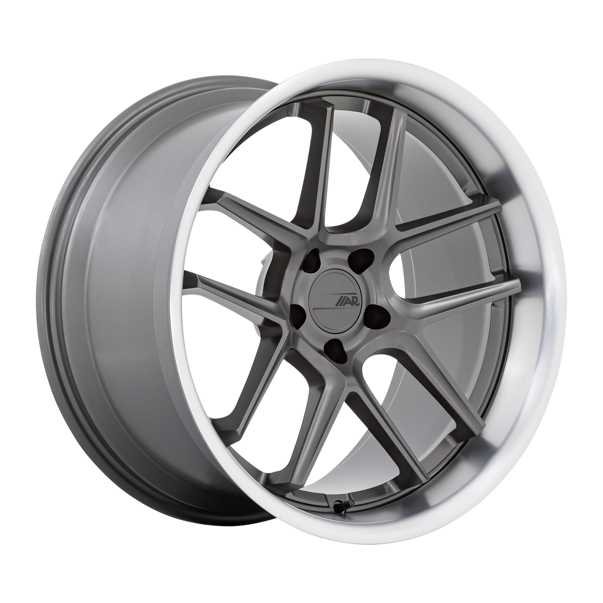 American Racing Wheels AR942 Bishop Matte Gunmetal with Machined Lip