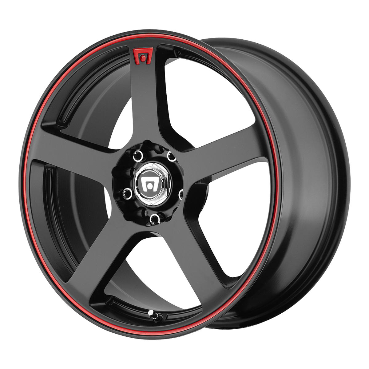 Motegi Racing Wheels MR116 FS5 Matte Black with Red Stripe