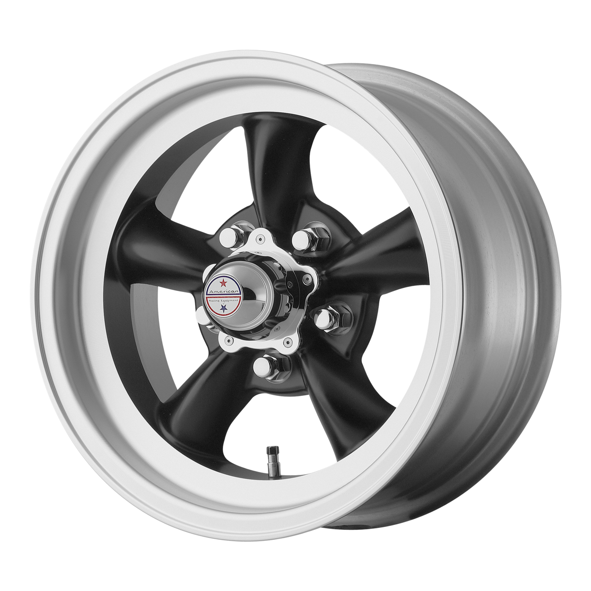 American Racing Wheels VN105 Torq Thrust D Satin Black with Machined Lip