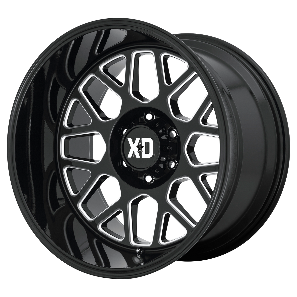 XD Series Wheels XD849 Grenade Ii Gloss Black Milled