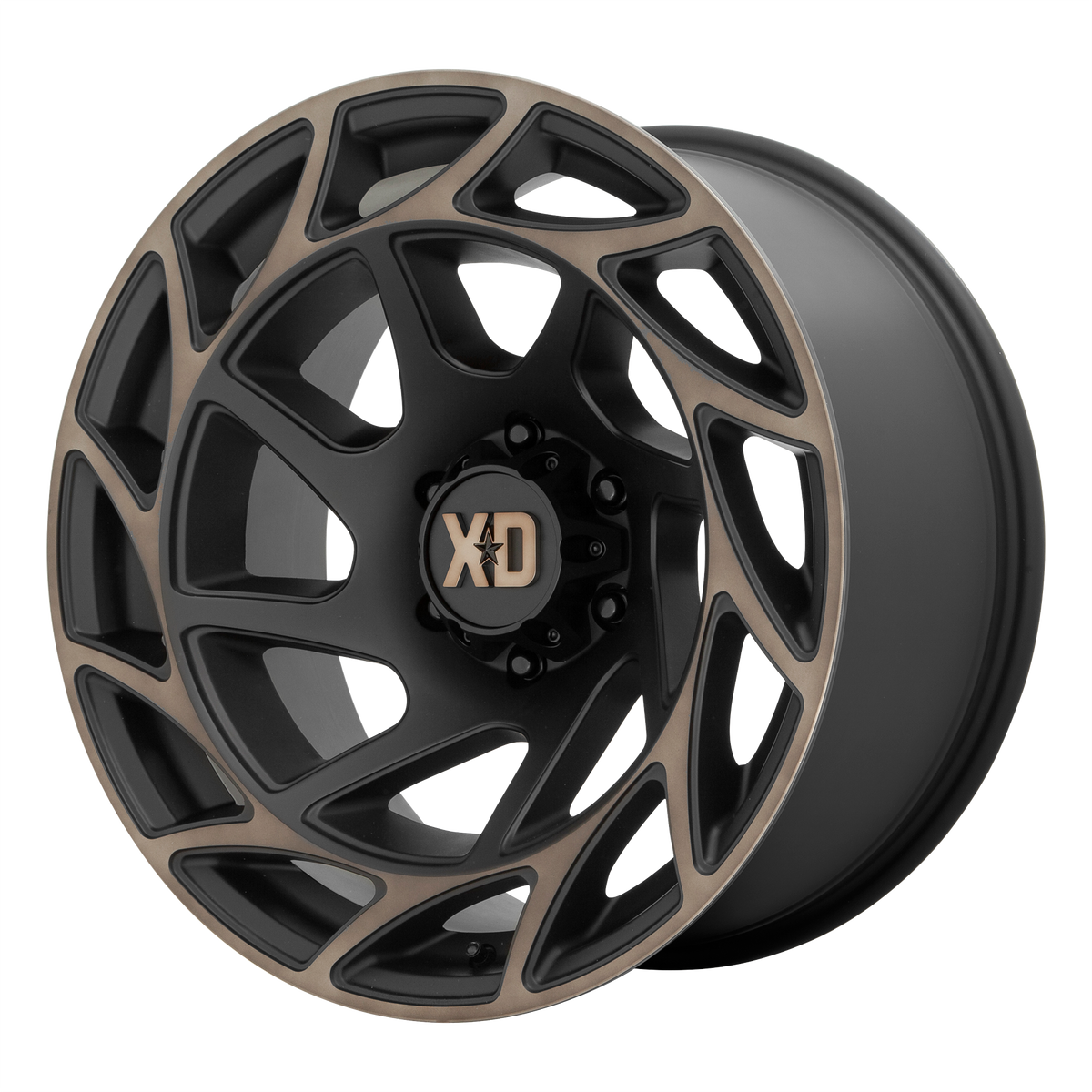 XD Series Wheels XD860 Onslaught Satin Black with Bronze Tint