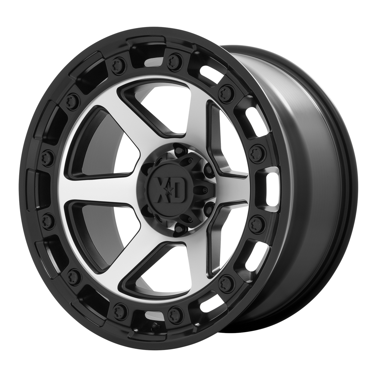 XD Series Wheels XD862 Raid Satin Black Machined