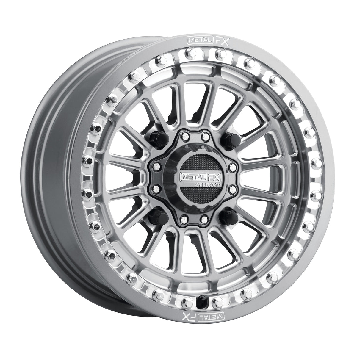 Metal FX Wheels Delta Beadlock Gunmetal Contrast Cut