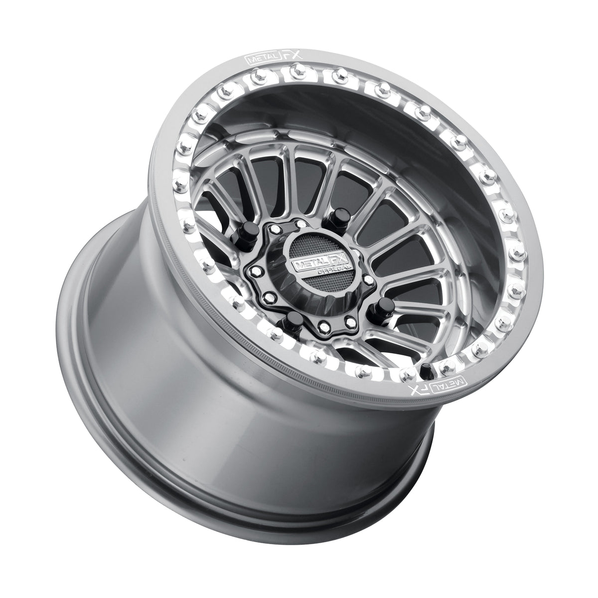 Metal FX Wheels Delta Beadlock Gunmetal Contrast Cut