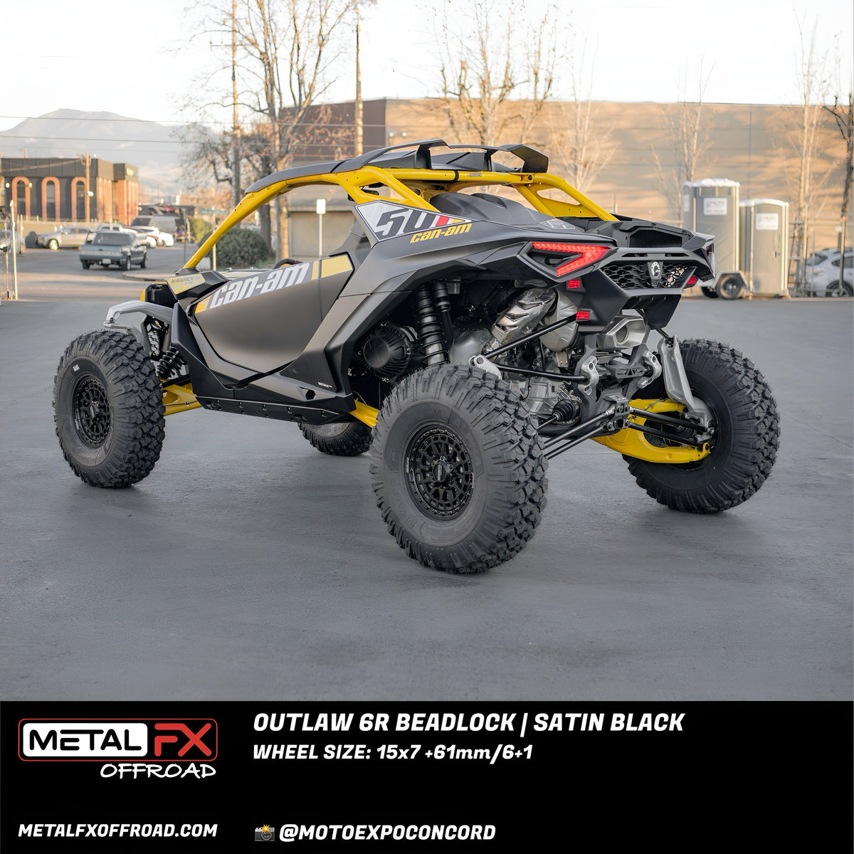 Metal FX Wheels Outlaw 6R Beadlock Satin Black