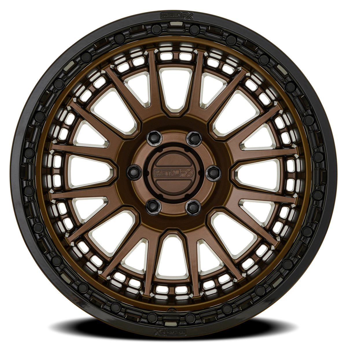 Metal FX Wheels Slayer Truck Smoked Bronze Center Gloss Black Lip