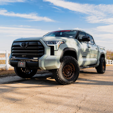 Metal FX Wheels Typhoon Truck Smoked Bronze Center Gloss Black Lip