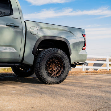 Metal FX Wheels Typhoon Truck Smoked Bronze Center Gloss Black Lip