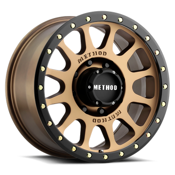 Method Race Wheels MR305 NV HD Method Bronze with Matte Black Lip 8 lug