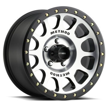 Method Race Wheels MR305 NV Machined with Matte Black Lip 5 lug