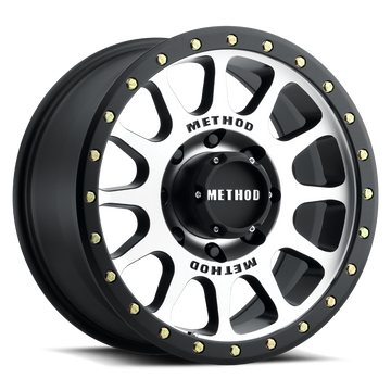 Method Race Wheels MR305 NV Machined with Matte Black Lip 8 lug